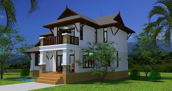 แบบบ้านสองชั้น4ห้องนอน