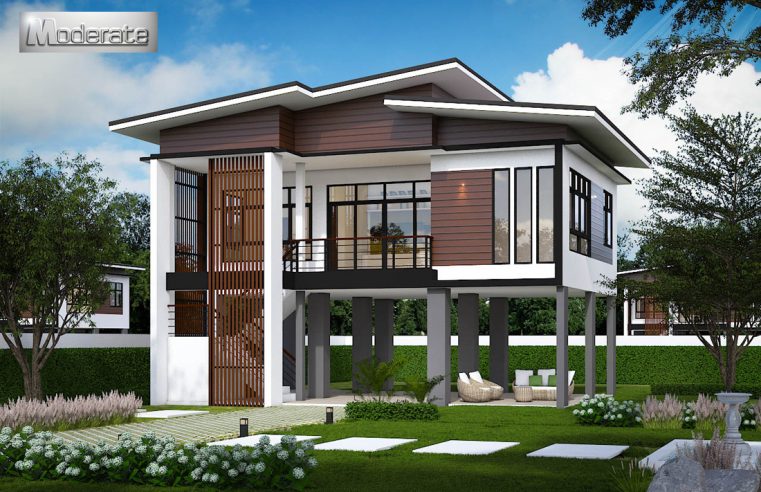 แบบบ้านโมเดิร์นใต้ถุนสูง